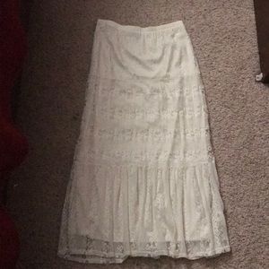 Lace maxi skirt